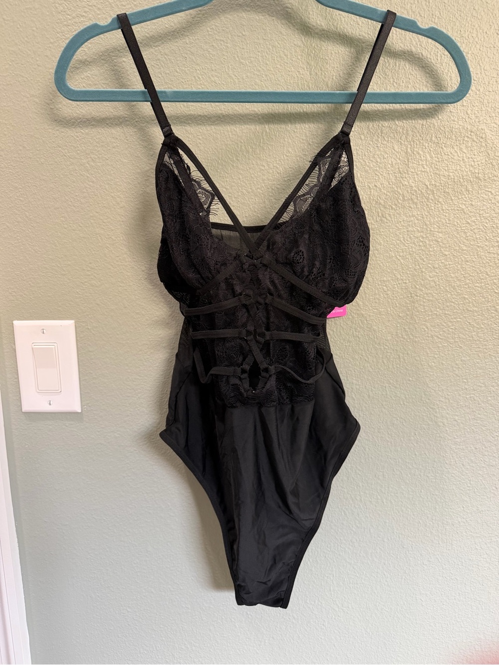 NWT Black Lace Strappy Lingere